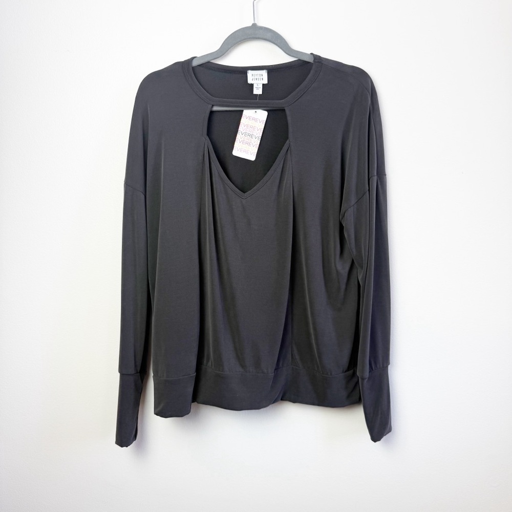 Peyton Jensen NWT Clare Cutout Cupro Top in Size Large